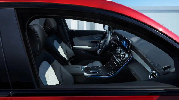 The image shows the interior of the A-Class.