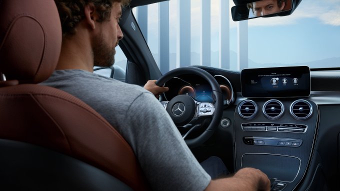 The image shows the exterior design of the A-Class.