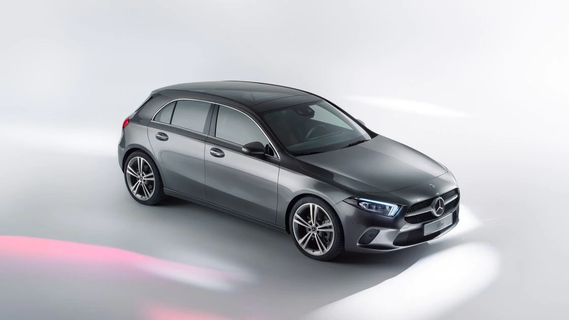 Mercedes-Benz A-Class: Specifications The image shows the front of the A-Class from the side.