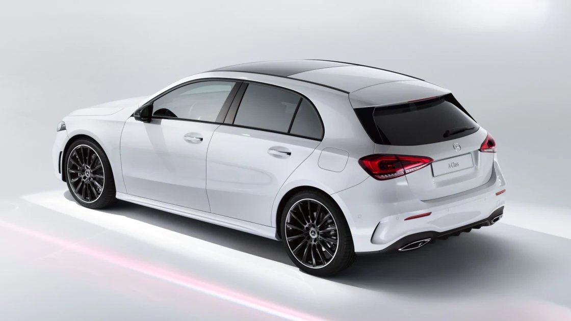 Mercedes-Benz A-Class: vehicle highlights The image shows the exterior design of the A-Class.