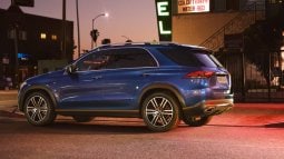 The image shows the front of the Mercedes-Benz A-Class.