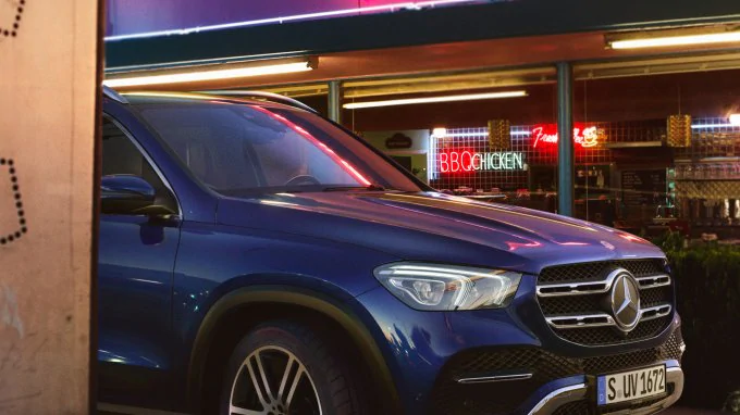 The image shows the exterior design of the A-Class.