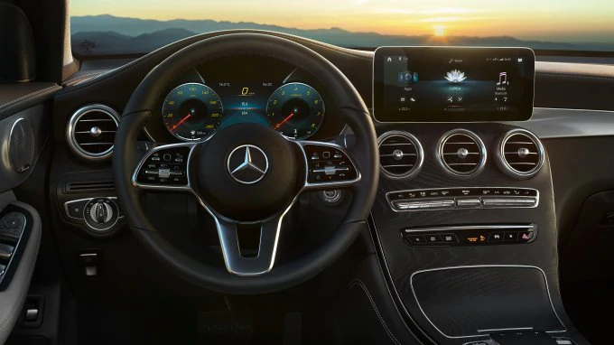 The image shows the exterior design of the A-Class.