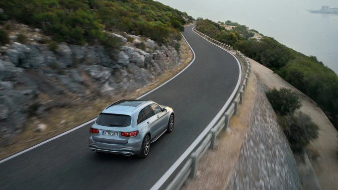 The image shows the front of the A-Class from the side.